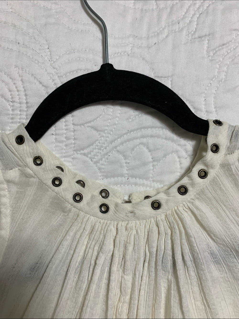 Isabel Marant Women’s Sleeveless Medal Hole Collar Gauzy Flare High-Low SZ36 Top - Picture 3 of 14